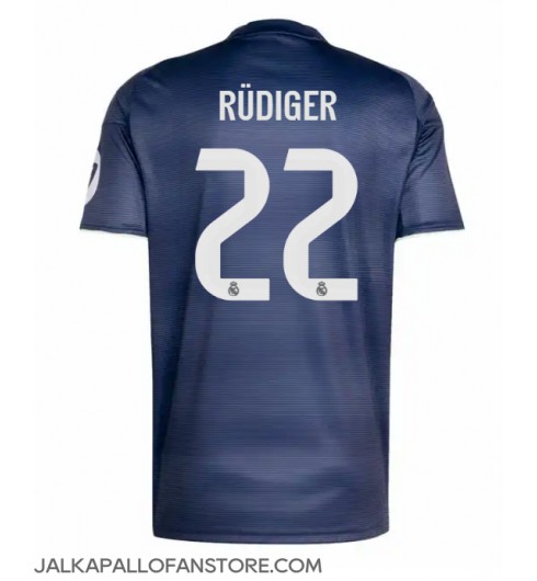 Real Madrid Antonio Rudiger #22 Vieraspaita 2025-26 Lyhythihainen Real Madrid Antonio Rudiger #22 Vieraspaita 2025-26 Lyhythihainen